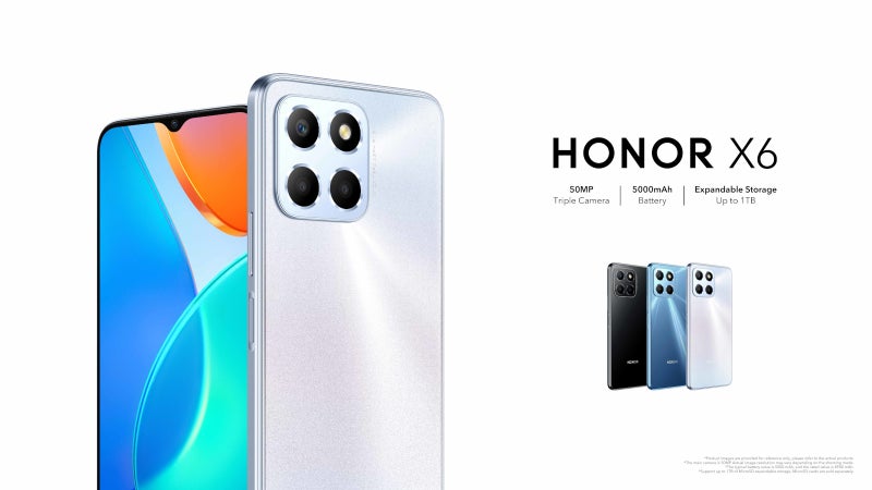 The new honor X6 offers excellent mid-range specs in a sleek, compact form factor