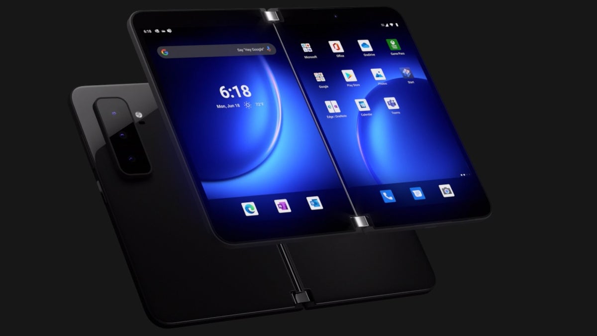 In weeks, both Surface Duo models could get Android 12L with a Windows 11-based skin
