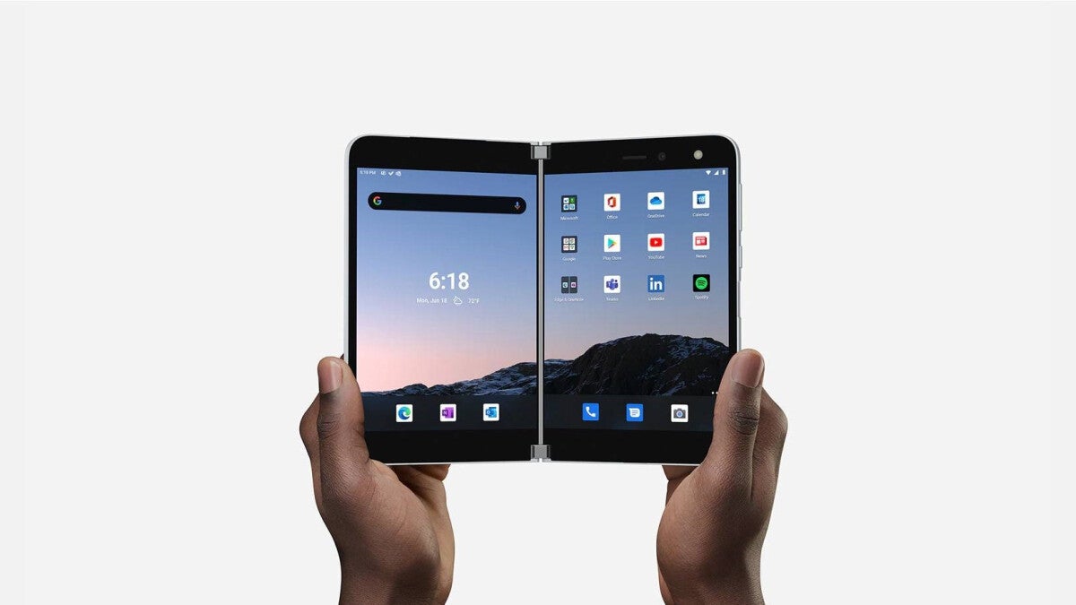 Android 12L "surfaces" for the Surface Duo and Surface Duo 2 with a hint of Windows 11