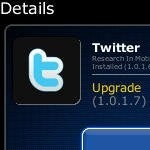 Official Twitter client for BlackBerry is updated to version 1.0.1.7