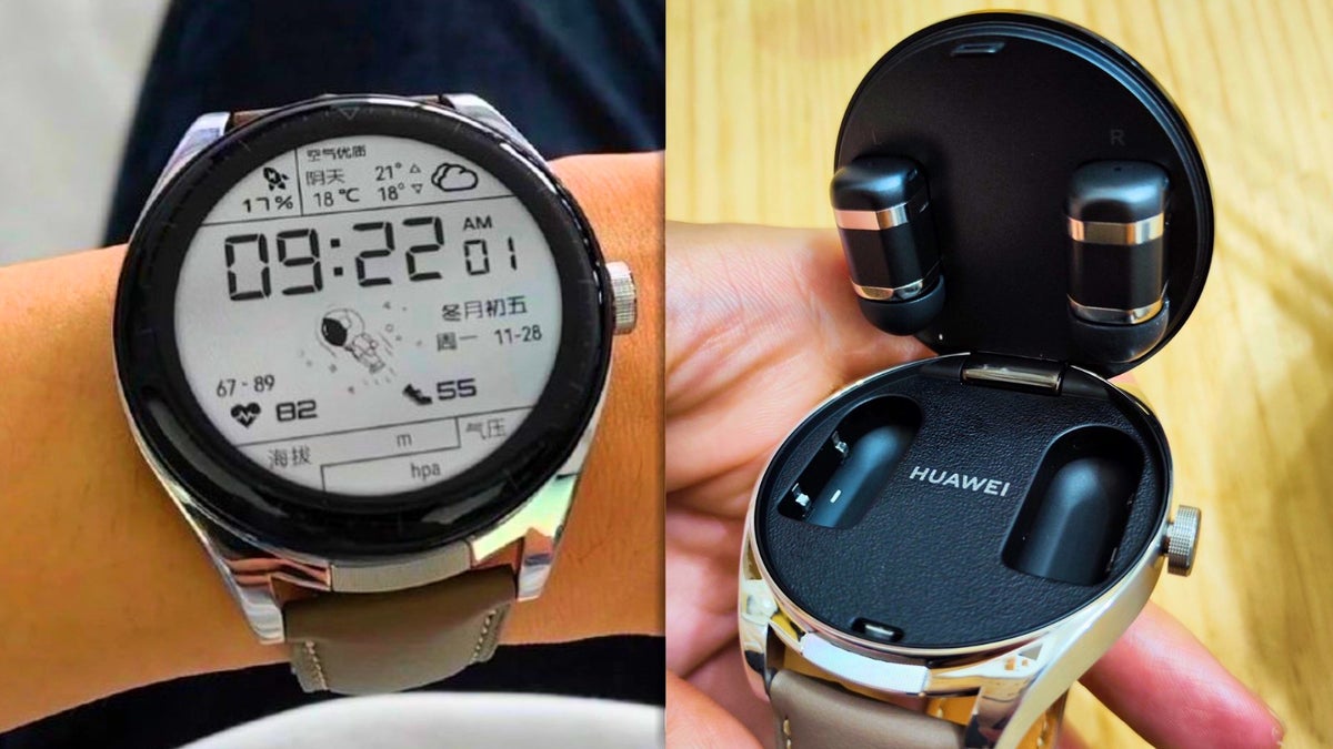 Huawei's latest smartwatch has hidden earbuds inside - The Verge