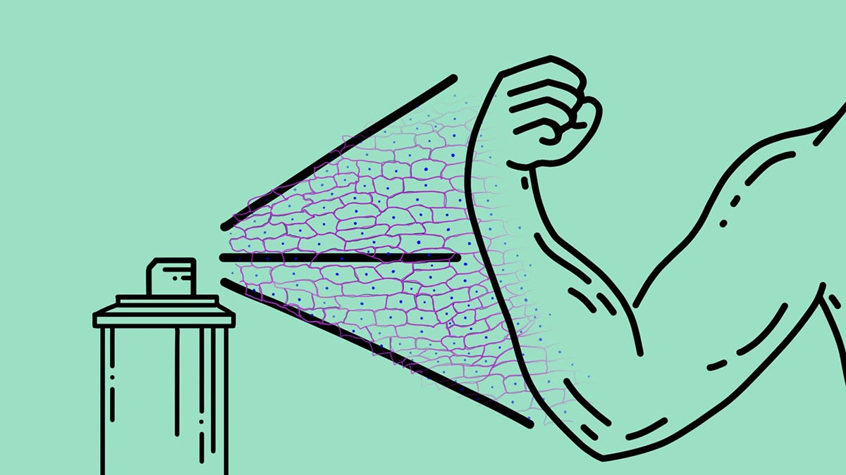 Spray-on smart skin allows users to type on their phones using virtual QWERTY keyboards