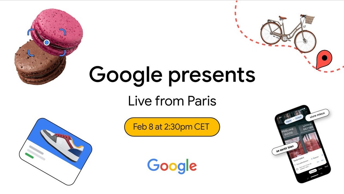 Google announces “Live from Paris” streaming event for Feb 8 focusing on “Search, Maps and beyond”
