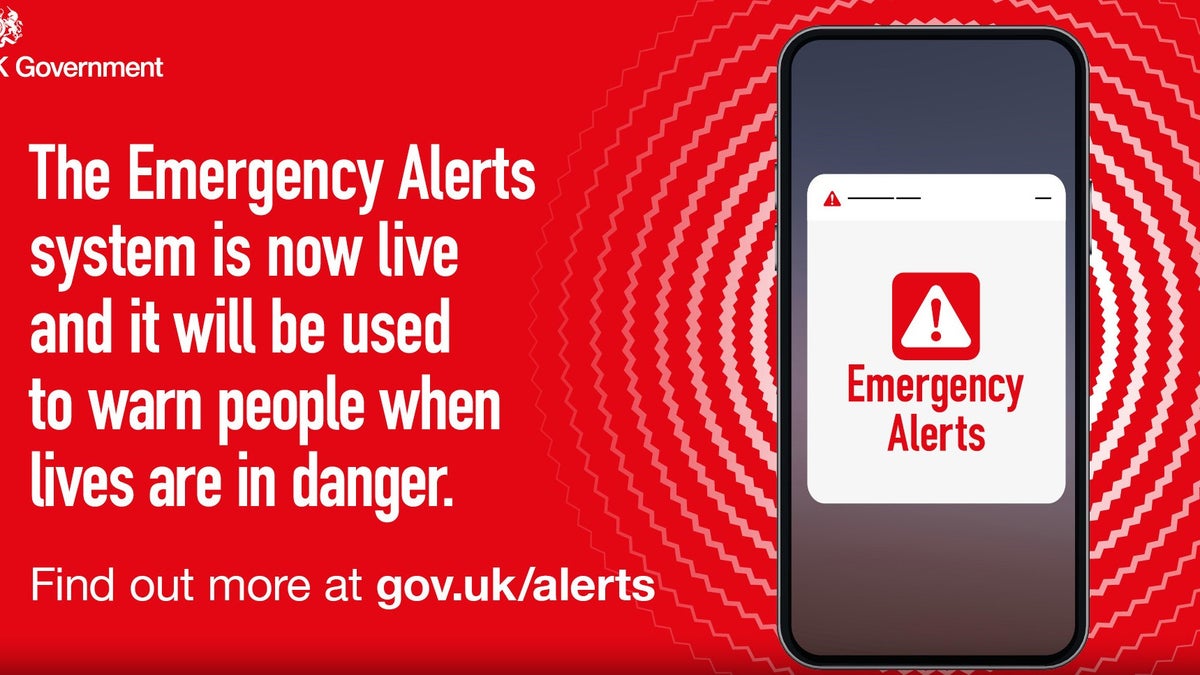 The UK government launches a new Emergency Alerts service