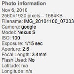 Test pictures from Samsung Nexus S found online