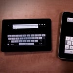 First look at the BlackBerry PlayBook browser against the iPad