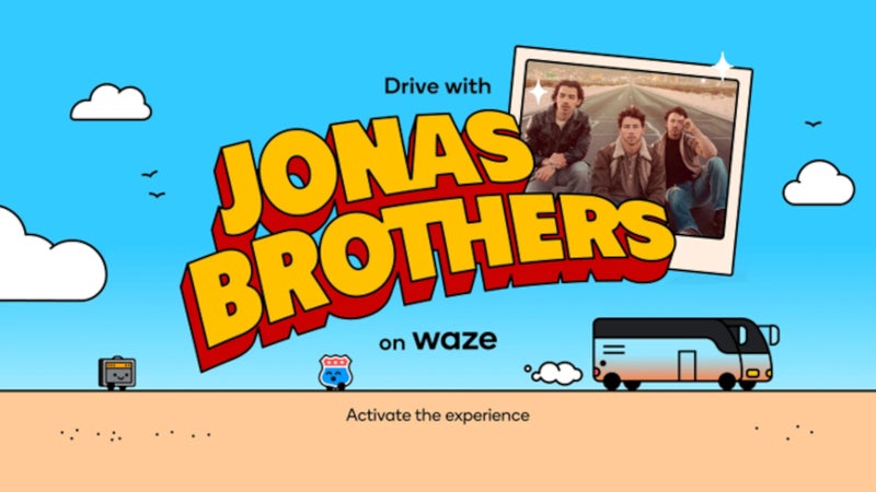 Waze launches new driving experience with the Jonas Brothers