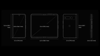 Google Pixel Fold: сравнение размеров