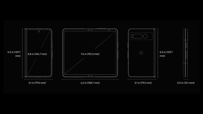 Google Pixel Fold: Size Comparison