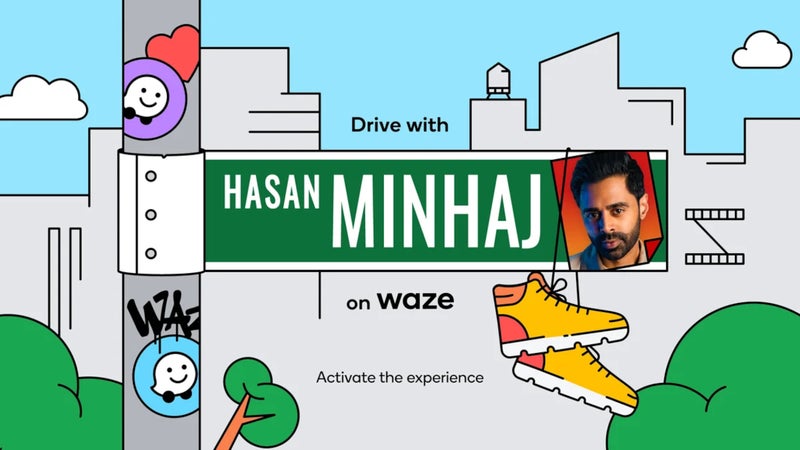Famous comedian takes over Waze for a new driving experience