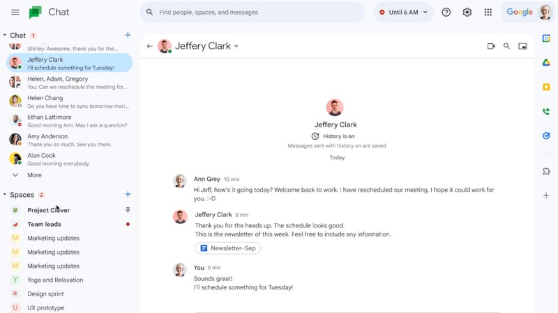 Google Chat update streamlines conversation experience