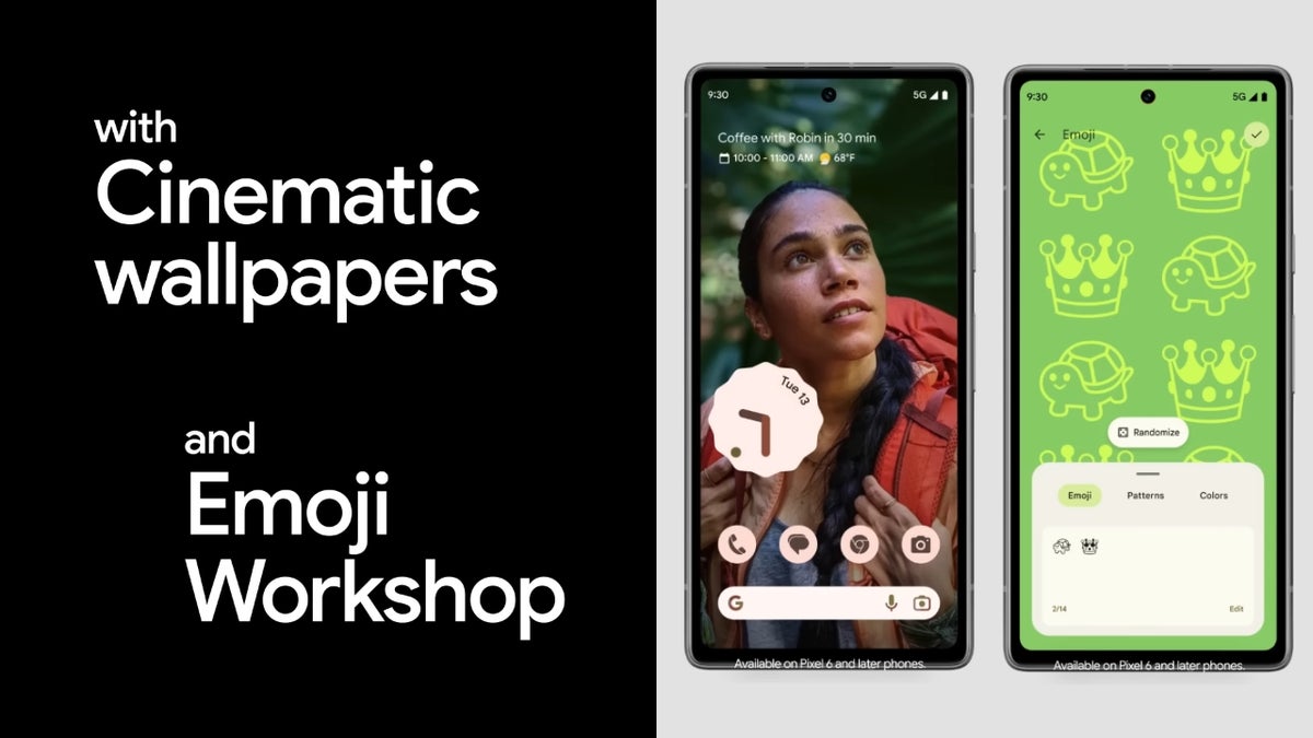 The Emoji Workshop and Cinematic Wallpaper are live Heres how to use them  on your Pixel phone  PhoneArena