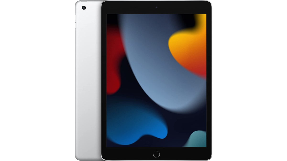  Apple iPad (9th Generation): with A13 Bionic chip, 10.2-inch  Retina Display, 64GB, Wi-Fi, 12MP front/8MP Back Camera, Touch ID, All-Day  Battery Life – Silver : Electronics
