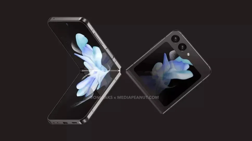 Samsung’s official teaser shows the Galaxy Z Flip 5 sealed without a gap