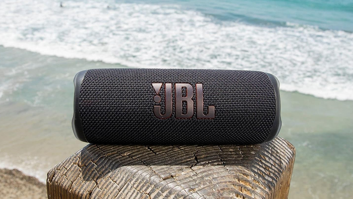 Open Box JBL Flip 6 Gray Portable Bluetooth Speaker 