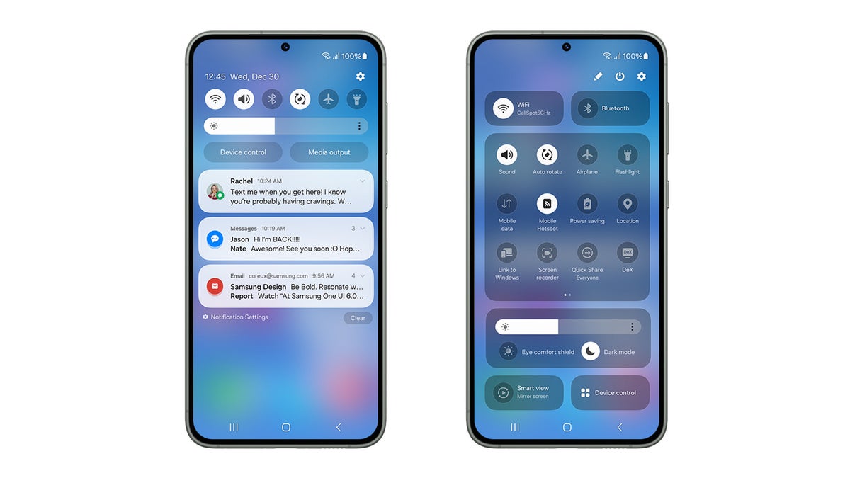 Samsung’s One UI 6 Beta is here: New default font, new emojis, new access to the full Quick Settings