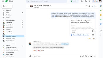 Google Chat is getting a complete redesign, new features powered by AI