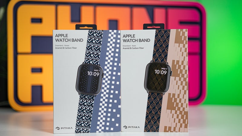 Pitaka's new colors: aramid/carbon fiber cases and watch bands with a dash of character!