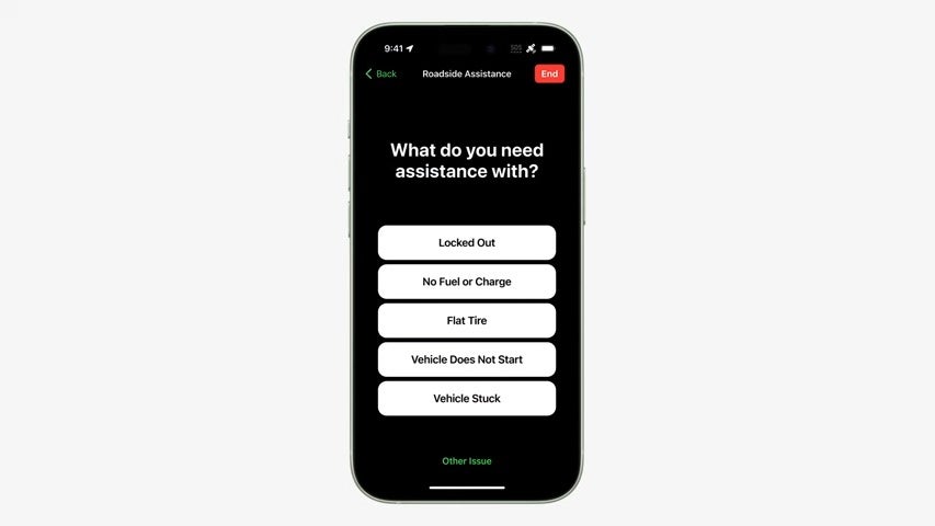 Apple introduces Roadside Assistance via satelite for stranded drivers with no reception