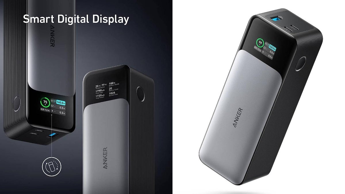 The Anker 737 is our top pick for a power bank, 33% off its price at Amazon right now