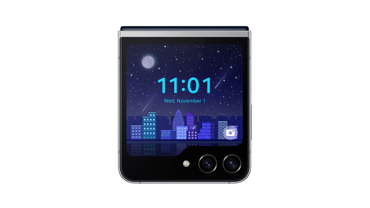 The Galaxy Z Flip 5 Retro is now official: 2003 vibes bloom on 2023 technology