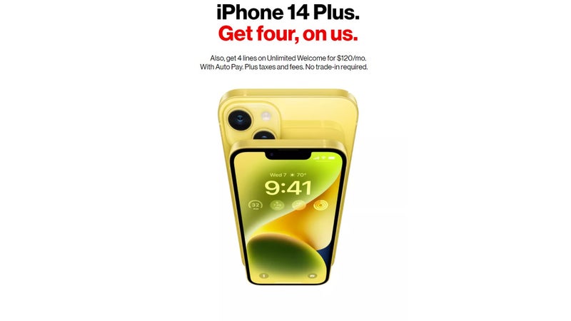 Scoop four free Verizon iPhones with unlimited 5G data plan for just $30 a month!