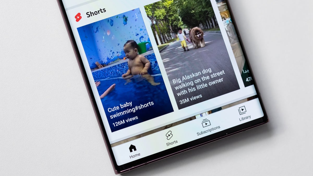 YouTube sneakily testing out a surprise video button for shorts