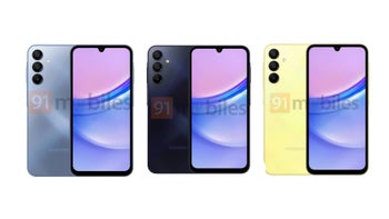 The unreleased Samsung Galaxy A15 pops up in three color options
