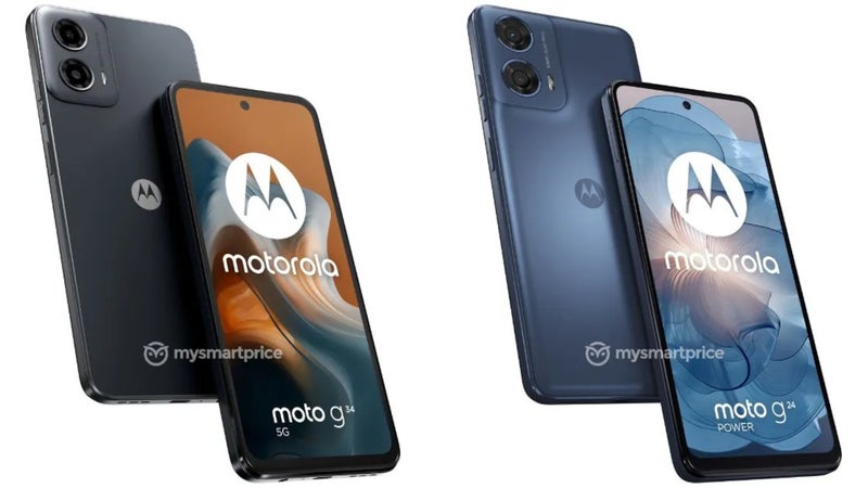 Motorola’s upcoming Moto G24 Power and Moto G34 leaked in high-res renders