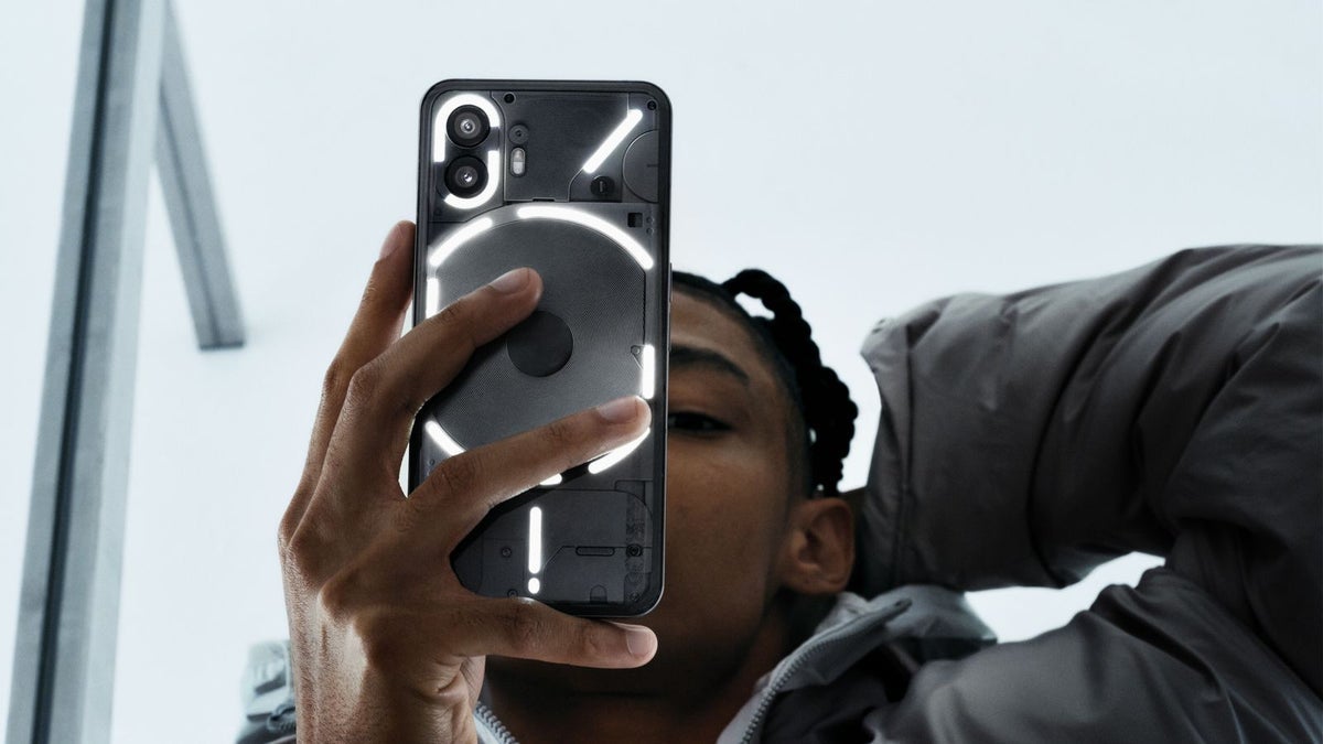 Image reveals the new glyph interface and camera placement on the Nothing Phone (2a) mid-ranger