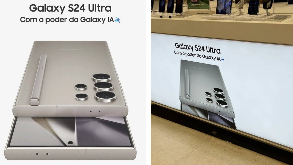 With the power that no one gave them, Brazil stores show the Galaxy S24 Ultra on official posters