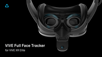 HTC launched a full face tracker for Vive XR Elite, and it even tracks mouth movement