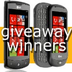 LG WP7 Giveaway: winner drawing and poll results