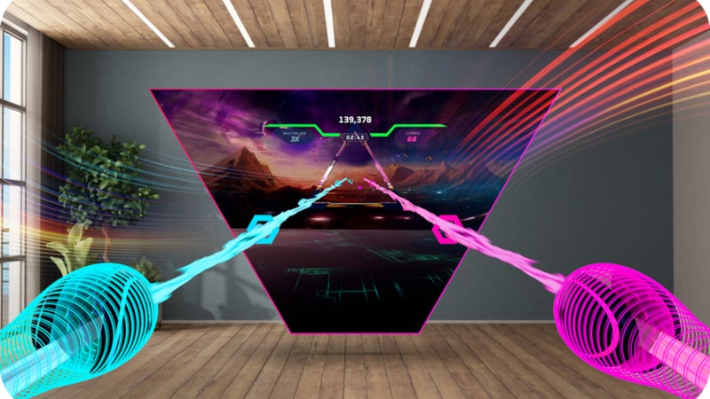 Immersive rhythm game Synth Riders lands on Apple Vision Pro
