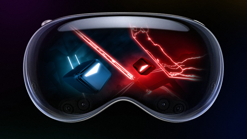 Thanks to PC VR, Beat Saber is running on a Vision Pro. But setting it up is still not easy