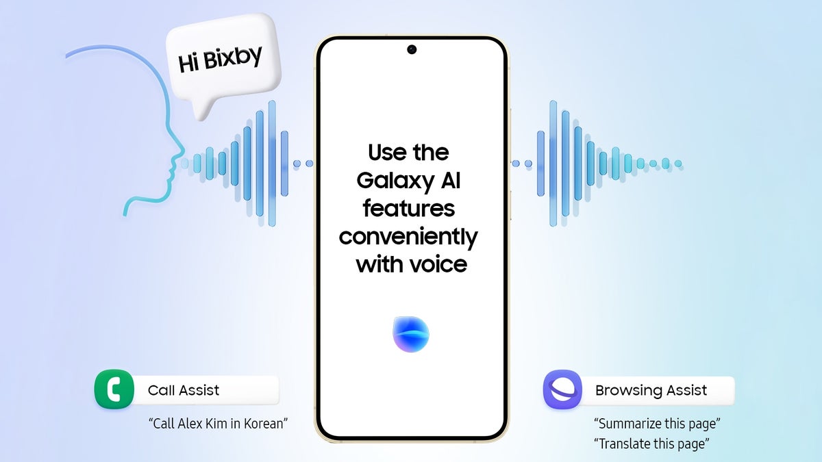 Some Samsung Galaxy AI features can now be used hands-free with Bixby