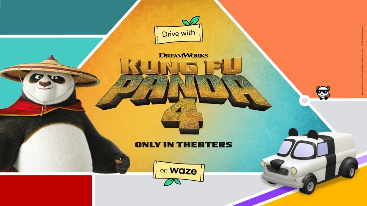 Kung Fu Panda joins Waze’s driving experience library