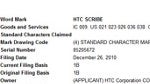 HTC patents an HTC Scribe tablet device trademark