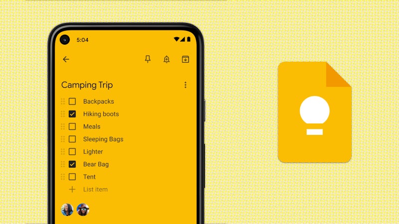 Google Keep testing an AI-assisted "help me create a list" feature and a new floating toolbar
