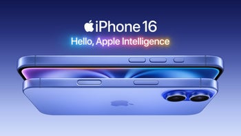 Coloured text reading "Apple Intelligence" with a white background.