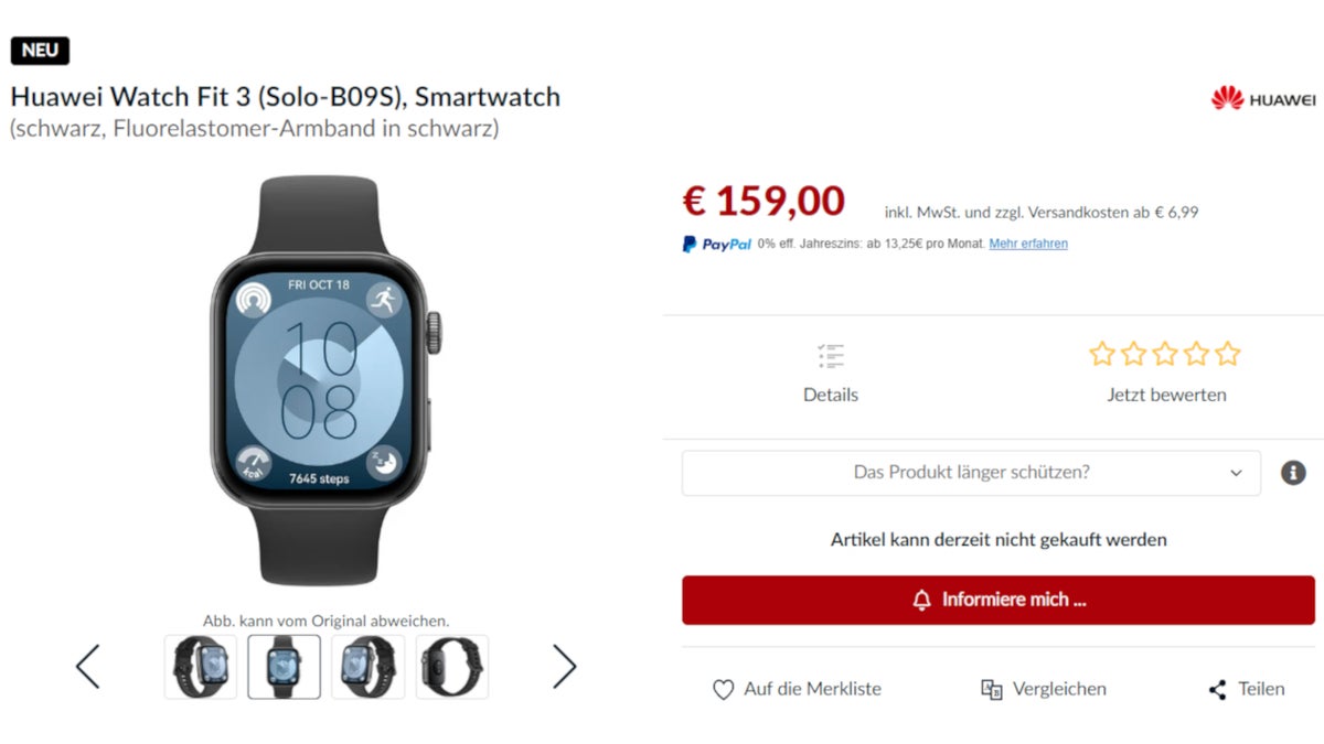 Huawei Watch Fit 3 official images confirm it’s an Apple Watch copycat
