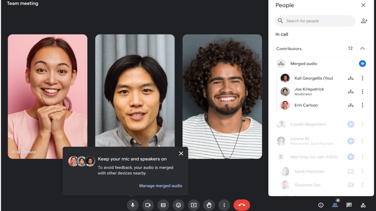 Google Meet update adds “adaptive audio” feature