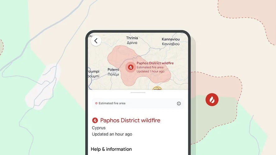 Google Maps and Search expand wildfire tracking to 15 countries