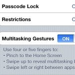Leaked photo hints that multitasking gestures are tested on the iPhone 4?