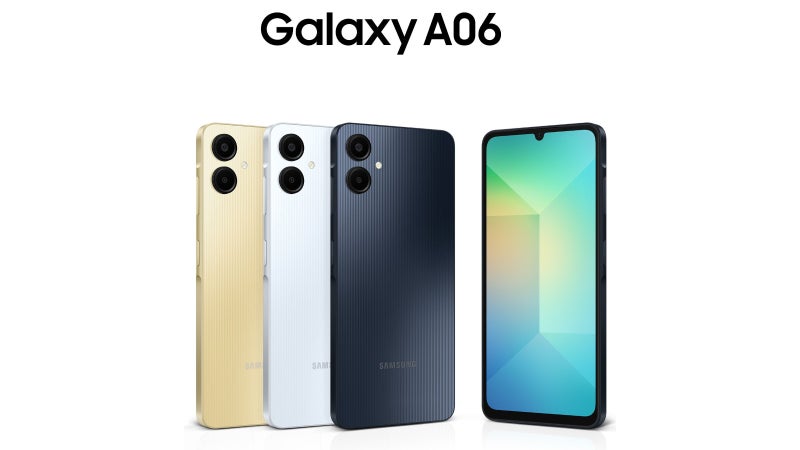 Samsung Galaxy A06 leaked render shows off gold version