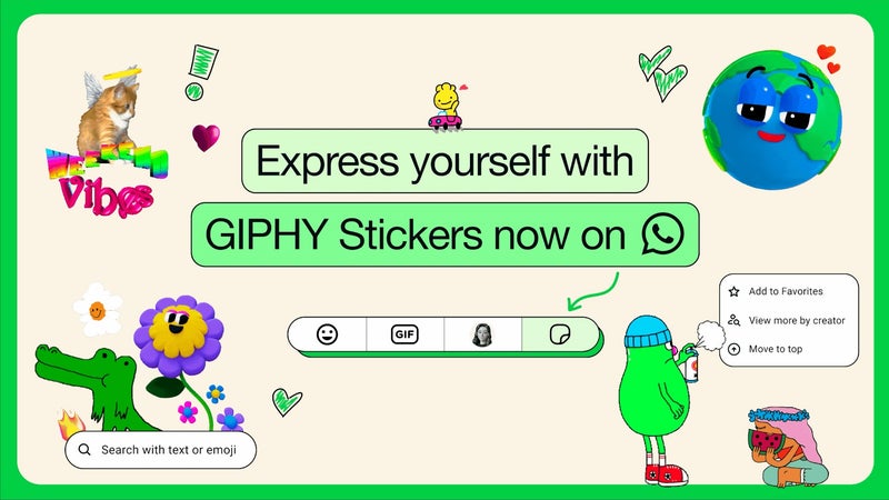 WhatsApp adds Giphy stickers integration