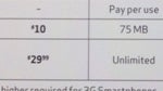 Verizon changing the data plan pricing for their feature phones