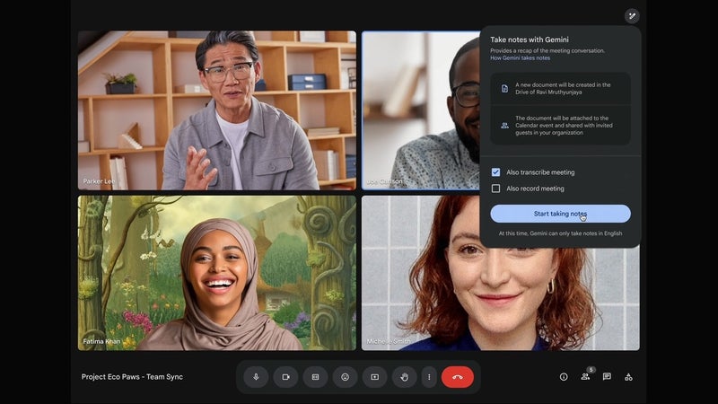 Google Meet adds AI-powered automatic note-taking feature