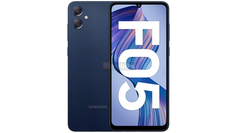 Samsung Galaxy F05 official-looking renders leak ahead of launch