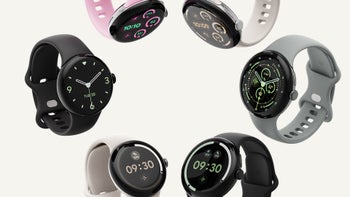 Official image of several Google Pixel Watch 3 devices showing various faces on the screen